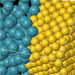 Atomic Motion across a Liquid-Solid Interface